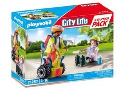 PLAYMOBIL CITY LIFE - STARTER PACK SECOURISTE AVEC GYROPODE #71257